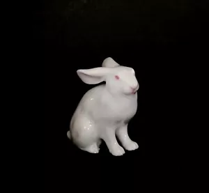 Okimono lapin miniature porcelaine japonaise Kutani années 30 PAS DE CHAT marqué - Photo 1 sur 6