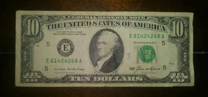1985 $10 Dollar Note Federal Reserve of Richmond E61424268A - Picture 1 of 4