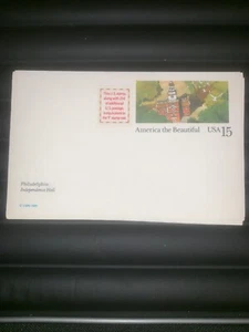 Postal Card 15 cent America the Beautiful USA Buffalo Philadelphia Independence - Picture 1 of 7