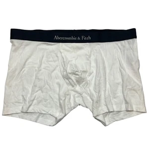 Nuevo sin etiquetas Camiseta deportiva tejida con baúl de 3" Abercrombie & Fitch talla XL blanca azul - Imagen 1 de 4