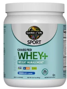 Grass Fed Whey Protein + Weight Management - Vanilla (15.87 Oz. / 15 Servings) - Picture 1 of 2