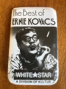 The Best of Ernie Kovacs White Star Pinback Button Division of Kultar Pin - Picture 1 of 4
