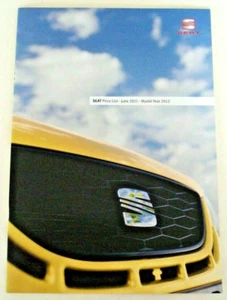 Seat . Range . Seat Range . Price List . June 2011 Sales Brochure - Picture 1 of 1