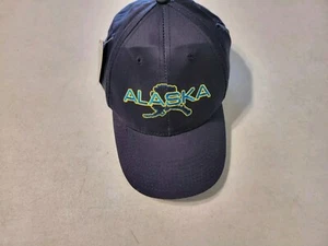 ALASKA SNAP BACK CAP ARTIC CIRCLE ENTERPRISES ANCHORAGE ALASKA COLOR IS BLUE  - Picture 1 of 10