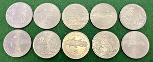 Per 20 - Coelacanth Fish on 1992 Comoros FAO 5 Francs Coin KM # 15 Uncirculated - Picture 1 of 2