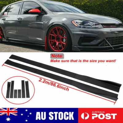 86.6'' Glossy Black Side Skirt Extension Splitter Rocker Panel Lip For Hyundai - image 1 of 4