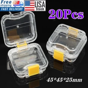 20Pcs Denture False Teeth Membrane Case Container Hinged Display Box Jewelry USA - Picture 1 of 14