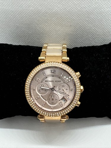 Michael Kors Parker MK5896 Orologio da polso Donna Oro Rosa Quadrante Analogico Quarzo JNA383