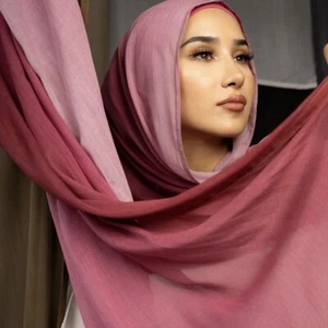 Muslim Women Modal Ombre Print Scarf Hijab Turban Shawl Wrap Headscarf Islamic - Picture 1 of 27