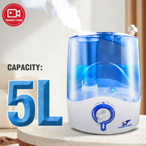 Ultrasonic Humidifier 2-in-1 Cool Mist Aroma Diffuser Oil Humidifier for Bedroom
