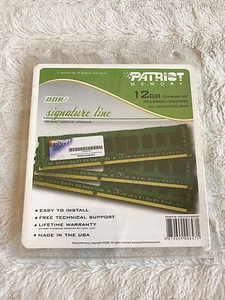 Patriot Signature 12GB (3 x 4GB) 240-Pin DDR3 SDRAM 1066 PC3 8500 Server Memory - Picture 1 of 3