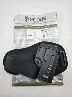 New Fobus Padded Ankle Holster Ruger Sr9 Sr9C Sr40 Sr40c Right Hand Kydex - Image 1 of 3