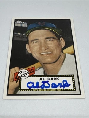 Autógrafos Topps Lineage 2011 reimpresión Al Dark #RA-AD New York Giants Foto 1 de 4