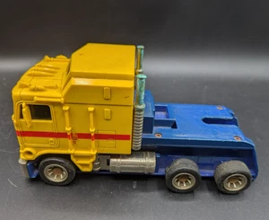 Vintage 1986 Hot Wheels Semi Truck (missed tire & Trailer Car Hauler Carrier) - Bild 1 von 4