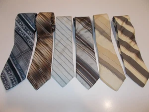 Menge 6 Vintage Herren Krawatten Mehrfarbig Don Loper Beverly Hills - Bild 1 von 4