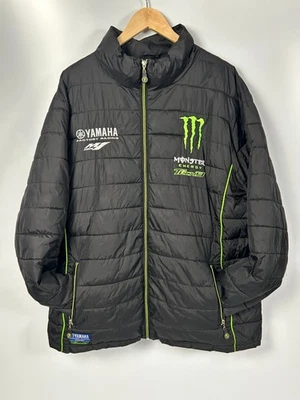 Official Yamaha Factory Racing X Monster Energy Puffer Coat 3XL - Image 1 of 4
