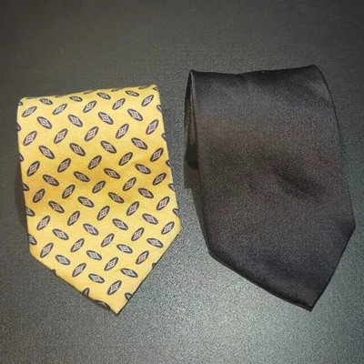 Lot of 2 Savile Row 100% Silk Tie Made in USA - Image 1 of 4