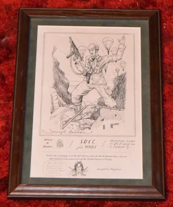 Jeremy Bastian San Diego Comic Con schizzo artistico originale paracadutista incorniciato - Foto 1 di 6