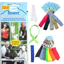 6 PC Raffreddamento Asciugamano Bandana Fascia Freddo Pad Acqua Downz Testa Neck