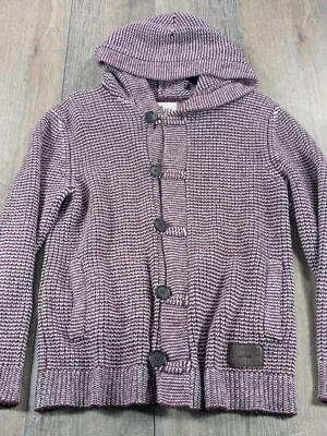 Y2K Hollister Sweater Jacket Womens Small Purple Hoodie Long Sleeve Button Up - Image 1 of 4