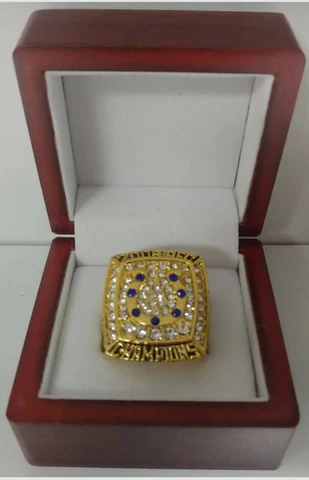 Peyton Manning - 2009 Indianapolis Colts AFC Championship Gold Color Ring W Box Cover