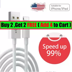 Fast Charging USB iPhone Date Cord Charger Cable For iPhone 5 6 7 8 X 11 12 USA - Picture 1 of 24