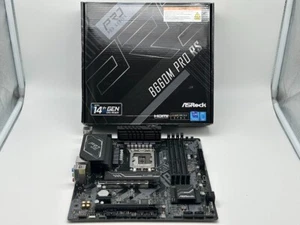 ASRock B660M Pro RS LGA 1700 MicroATX Intel Motherboard (READ/FOR PARTS) - Afbeelding 1 van 9