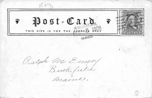 Abington MA 1908 R. F. D. Cancel Dual View Postcard - Picture 1 of 2
