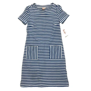 Vestido Carter Persifor Nuevo con Etiquetas Rayas Azul Francés Blanco Tejido Talla S Preppy Vacaciones - Imagen 1 de 20