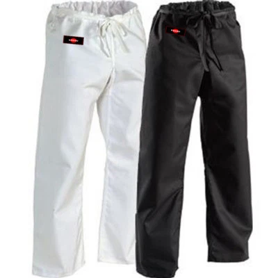 KANKU New Karate Pants 12oz Heavy Weight Black & White Martial ARTS 100% cotton