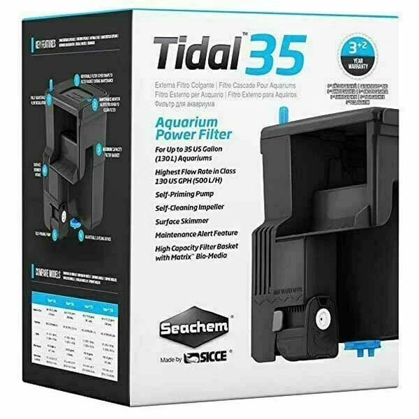 Seachem Tidal 35 Gallon Power Aquarium Filter