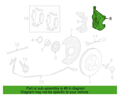 Carcasa pistón derecho mercedes-benz gla250 gla45 amg 2015-2020 0004216681 Foto 1 de 3