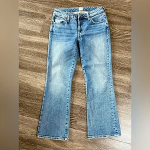 Edwin Japanese Flare Jeans Light Wash Stretch Mid Rise Distressed Vintage 27" - Picture 1 of 7