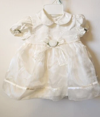 Vintage - Off White Baby Togs Girls Dress  w/shoes - 3-6 Mo - Party/Formal - Image 1 of 3