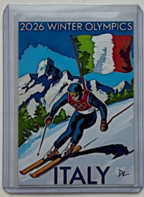 2026年冬季奥运会限量版艺术家签名“意大利”集换卡2/10 — 第 1/2 张图片