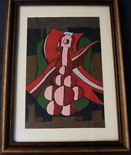 Heinz Friedrich Kirchner 1926-2000, abstrakte Figur im Sessel, Gouache, 1960/70