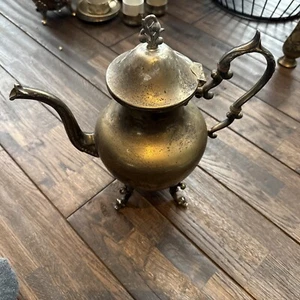 Antique Silver On Copper Teapot - Picture 1 of 7