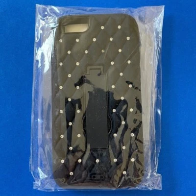 MYBAT 水晶支架保护壳 适合 Apple iPhone 6 - 黑色枕头图案 — 第 1/3 张图片