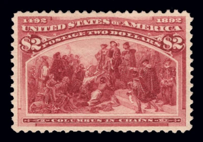 MOMEN: US STAMPS #242 $2 COLUMBIAN UNUSED PSE GRADED CERT SUP-98 LOT #90551* - Image 1 of 3