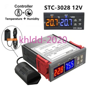 STC-3028 Dual Digital Thermostat Temperature Humidity Controller for Incubator - Picture 1 of 4