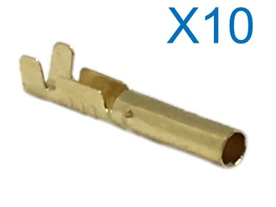 CATERSPARESUK 10 X 2,4 MM RUNDE KUGELKLEMME CRIMPANSCHLUSS FÜR RUNDE PIEZO HT KABELENDEN