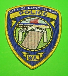 LONG BEACH WASHINGTON WA 4 7/8" POLICE PATCH FREE SHIPPING!!! - Picture 1 of 1