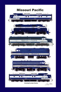 Missouri Pacific Classic Diesels 11"x17" Poster 12"x18" mat Andy Fletcher signed - Picture 1 of 1