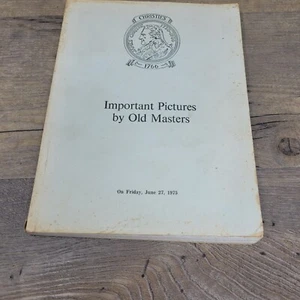 Christies June 27 1975 Important Pictures By Old Masters - Bild 1 von 5