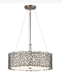 Kichler 43346 Silver Coral 18"W Convertible 3 Light Indoor - Grey - Bild 1 von 3