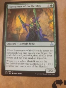Forerunner of the Heralds (129) Rivals of Ixalan MTG Magic RIX Merfolk Green LP - Bild 1 von 1