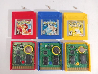 Pokemon Rojo Amarillo Azul Auténtico Nuevo Batería Probada Baterías Ahorra Nintendo Lote Foto 1 de 4