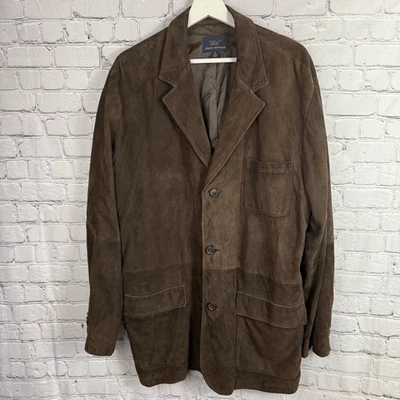 Brooks Brothers 365 Brown Suede Sports Coat Blazer Size XL - Image 1 of 4