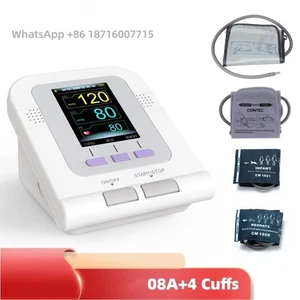 08A Digital Blood Pressure Monitor Arm NIBP Monitor+4 Cuffs - Picture 1 of 2