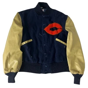 Vintage Chicago Bears Jacket NFL Wool Varsity - Picture 1 of 8